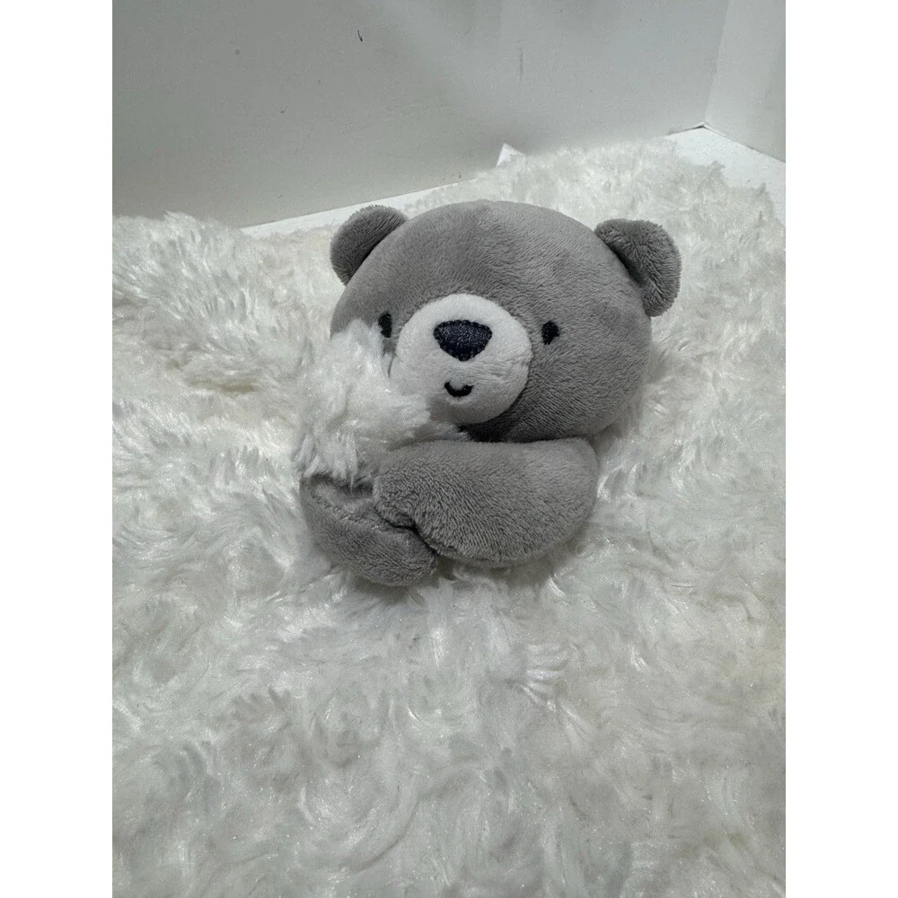 Just One You Grey White Bear Print Lovey 13